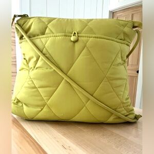 Vera Bradley Lime Green Quilted Crossbody Bag